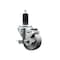Service Caster 3'' Semi Steel Swivel 1-1/4'' Expanding Stem Caster with Brake SCC-EX20S314-SSS-TLB-114 - alternate 1